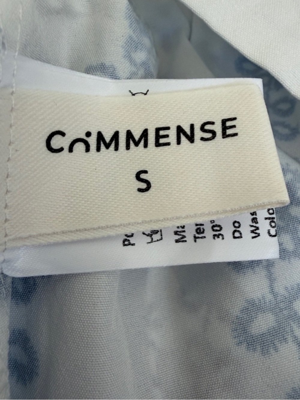 NWT-COMMENSE White and Blue Embroidered Maxi Skirt & Top set - Picture 3 of 11